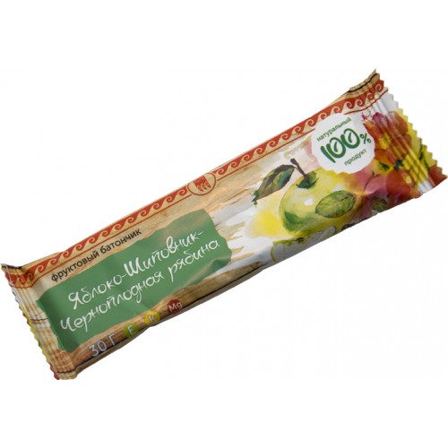 Купить Батончик фруктовый Яблоко-шиповник-черноплодная рябина  г. Севастополь  