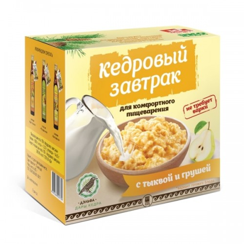 Купить Завтрак кедровый для комфортного пищеварения с тыквой и грушей  г. Севастополь  
